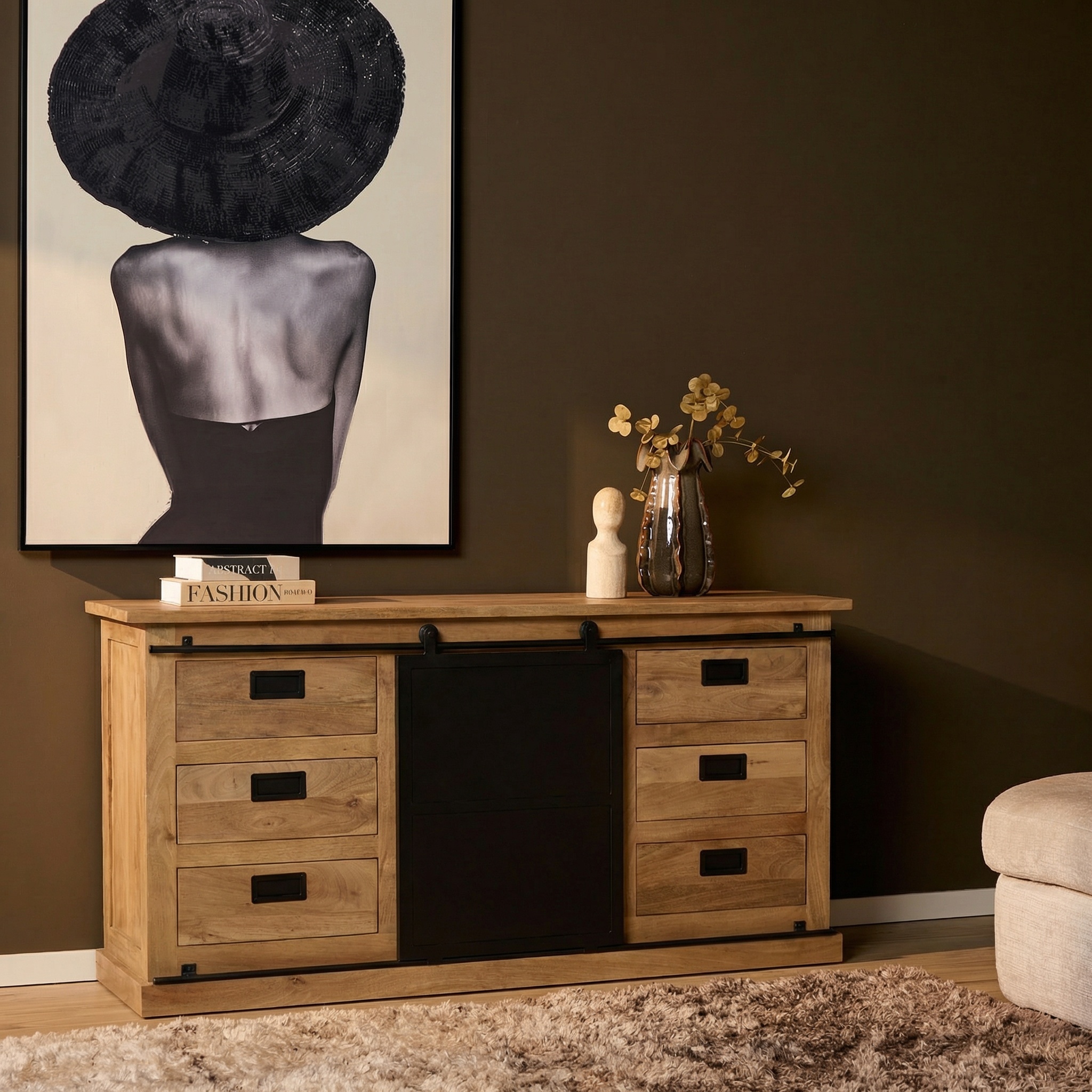 Starfurn - Dressoir Fresno - Bruin - 45x160x90 cm