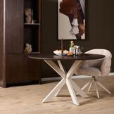Starfurn - Eettafel Madison - Bruin - 110x110x76 cm