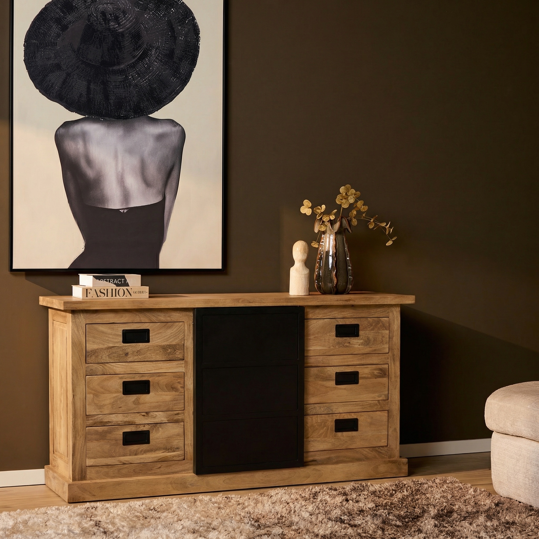 Starfurn - Dressoir Noa - Bruin - 45x160x90 cm