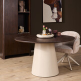 Starfurn - Eettafel Madison - Bruin - 150x150x76 cm