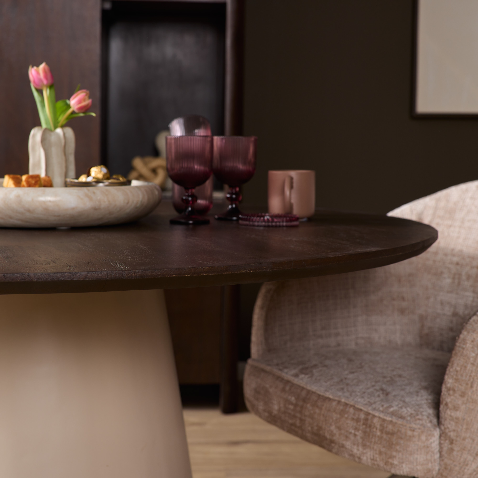 Starfurn - Eettafel Madison - Bruin - 150x150x76 cm