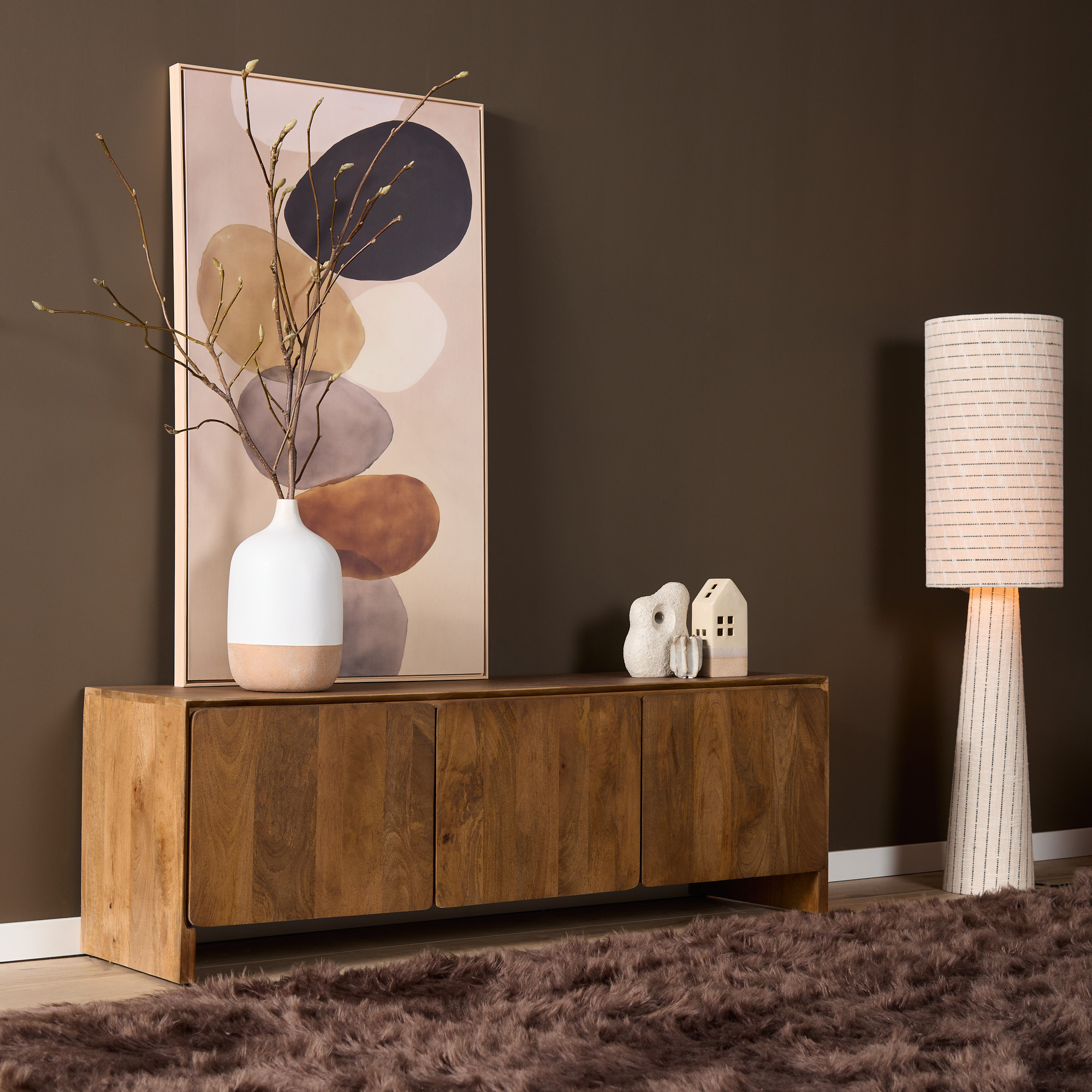 Starfurn - Tv meubel Tense - Bruin - 40x150x50 cm