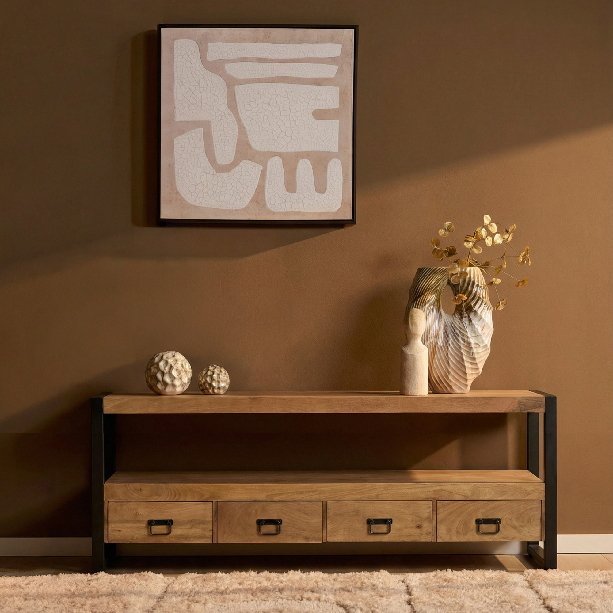 Starfurn - Tv meubel Britt - Bruin - 45x180x60 cm