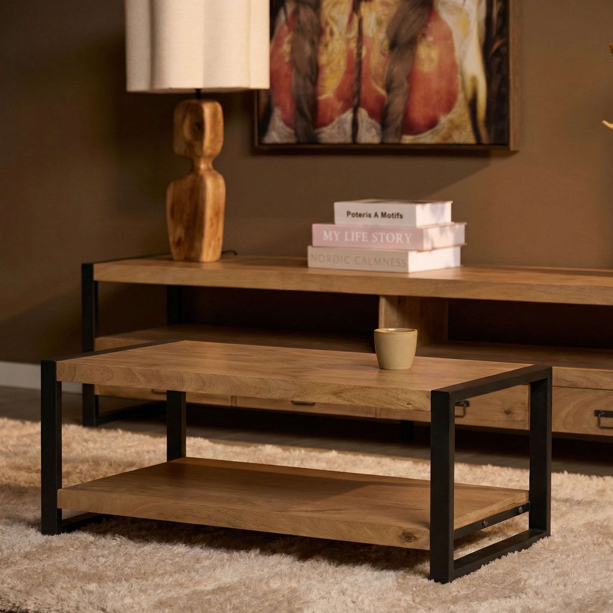 Starfurn - Salontafel Britt - Bruin - 60x110x45 cm