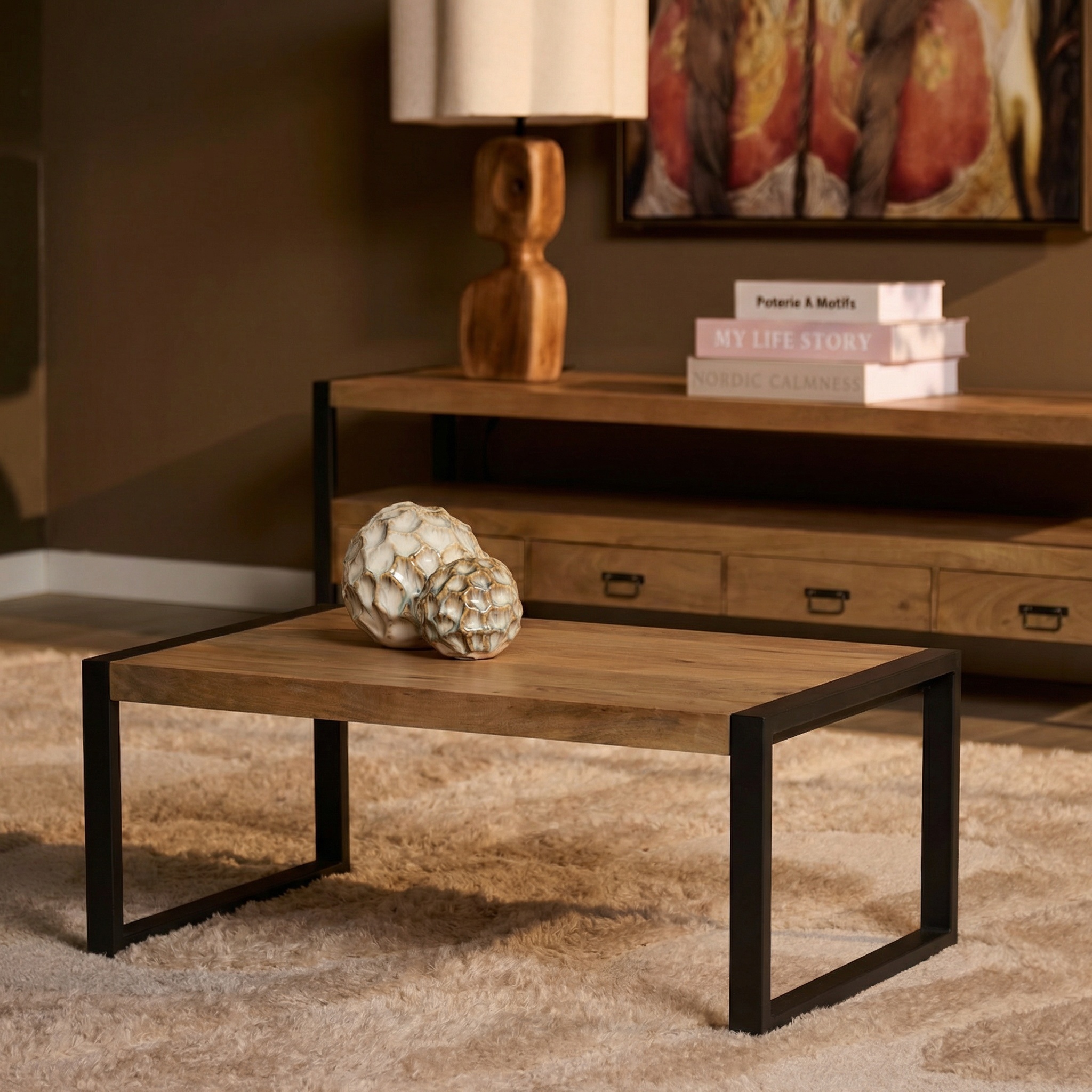 Starfurn - Salontafel Britt - Bruin - 60x110x45 cm