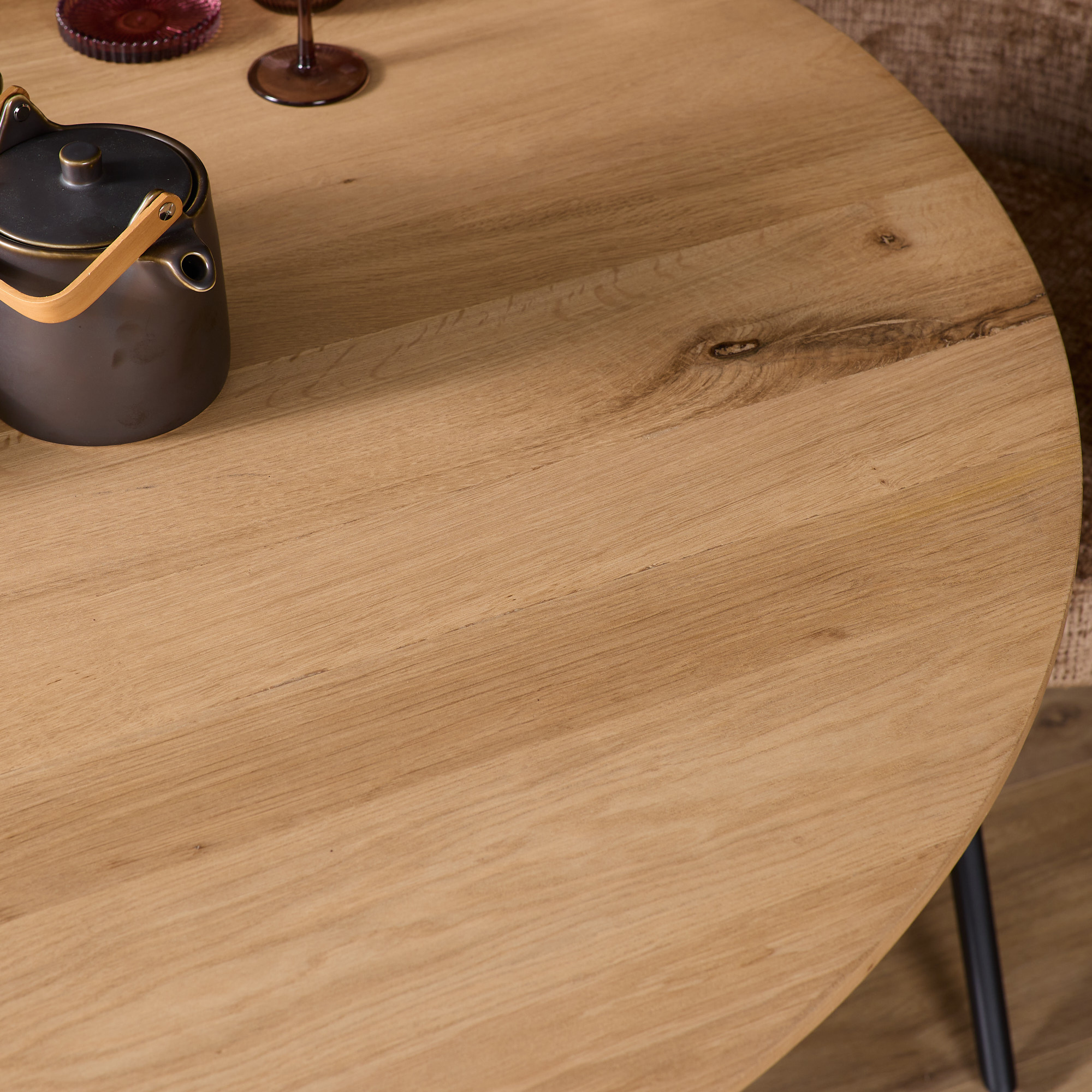 Starfurn - Eettafel Ferris - Bruin - 130x130x76 cm