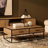 Starfurn - Salontafel Dakota - Bruin - 70x130x40 cm