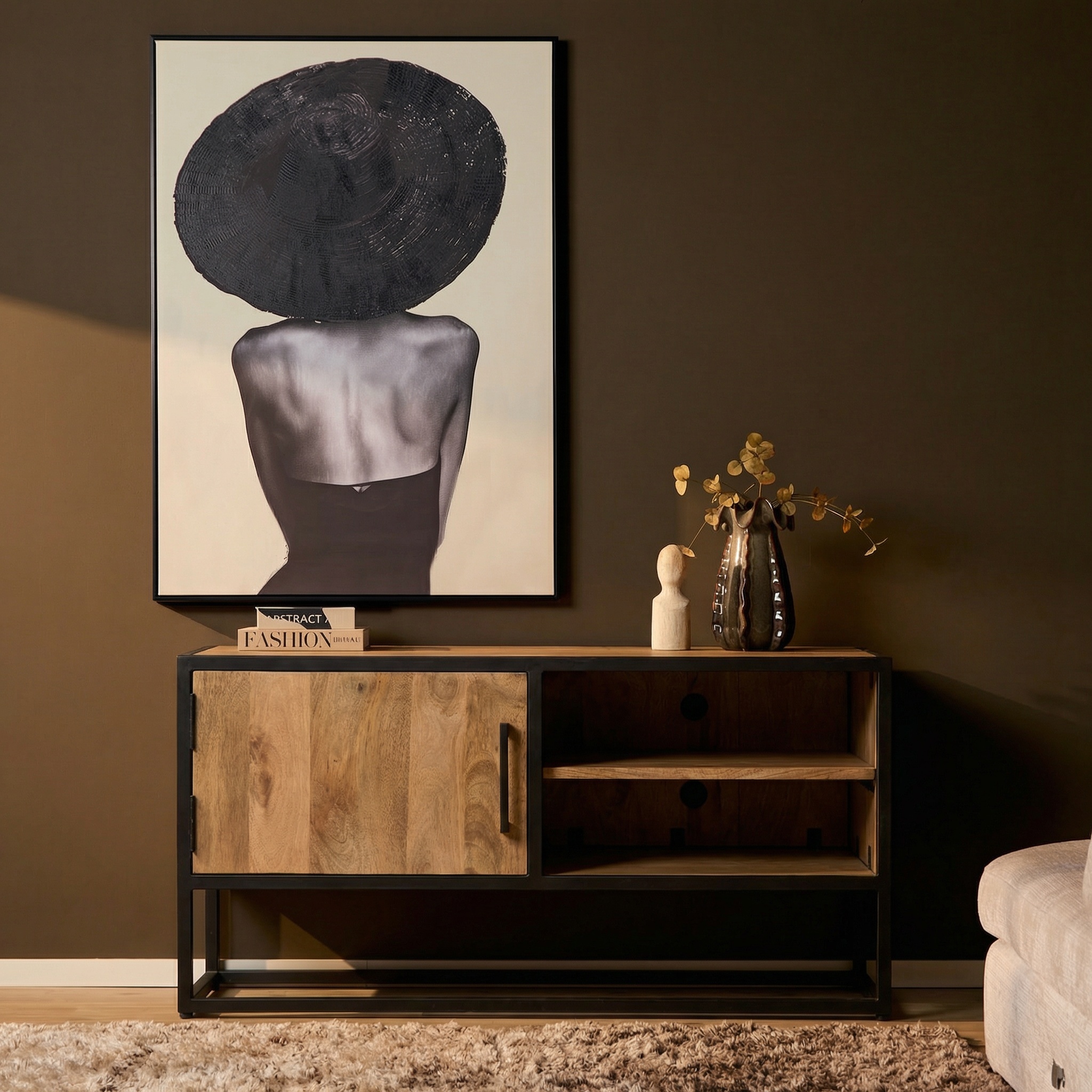Starfurn - Tv meubel Dakota - Bruin - 45x100x50 cm