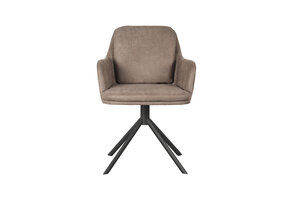 LABEL51 - Eetkamerstoel Joy - Taupe - 63x58x83cm