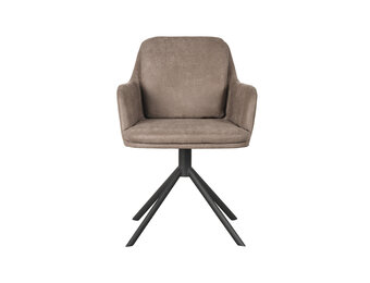 LABEL51 - Eetkamerstoel Joy - Taupe - 63x58x83cm