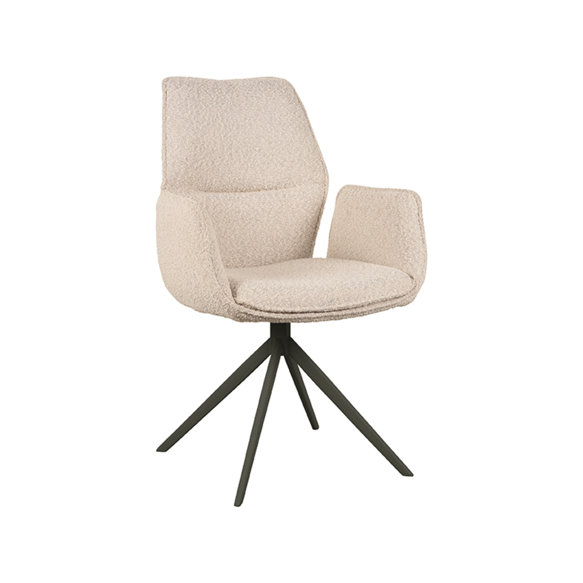 LABEL51 - Eetkamerstoel Mellow - Beige - 63x58x92cm