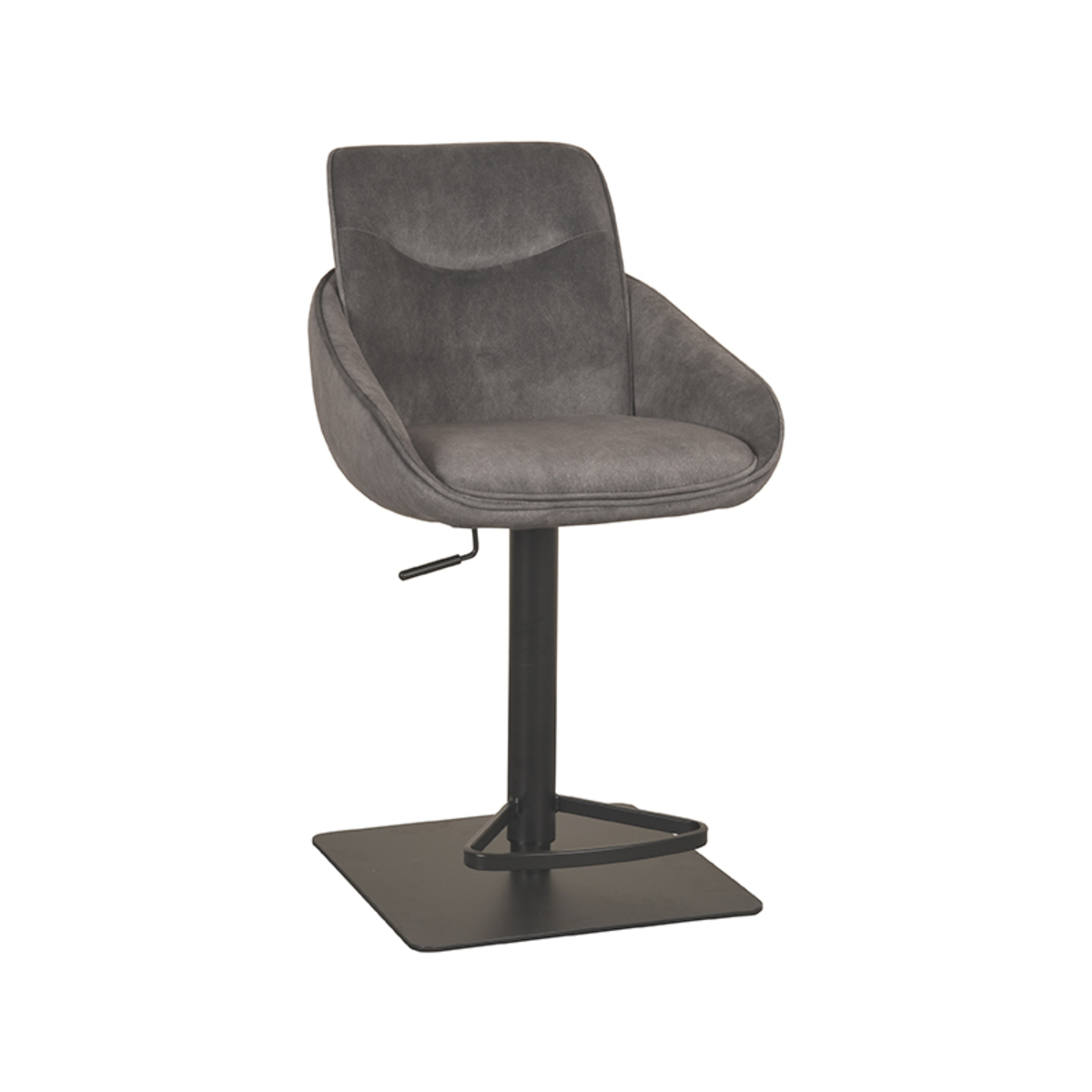 LABEL51 - Barstoel Beauty - Grijs - 89x52x113cm