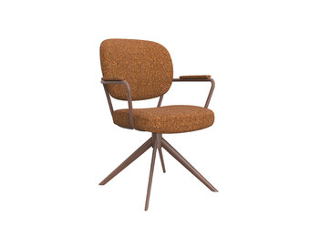 LABEL51 - Eetkamerstoel Basel - Rood - 64x61x89cm