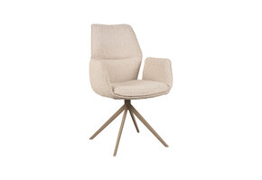 LABEL51 - Eetkamerstoel Mellow - Beige - 63x58x92cm