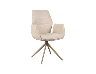 LABEL51 - Eetkamerstoel Mellow - Beige - 63x58x92cm