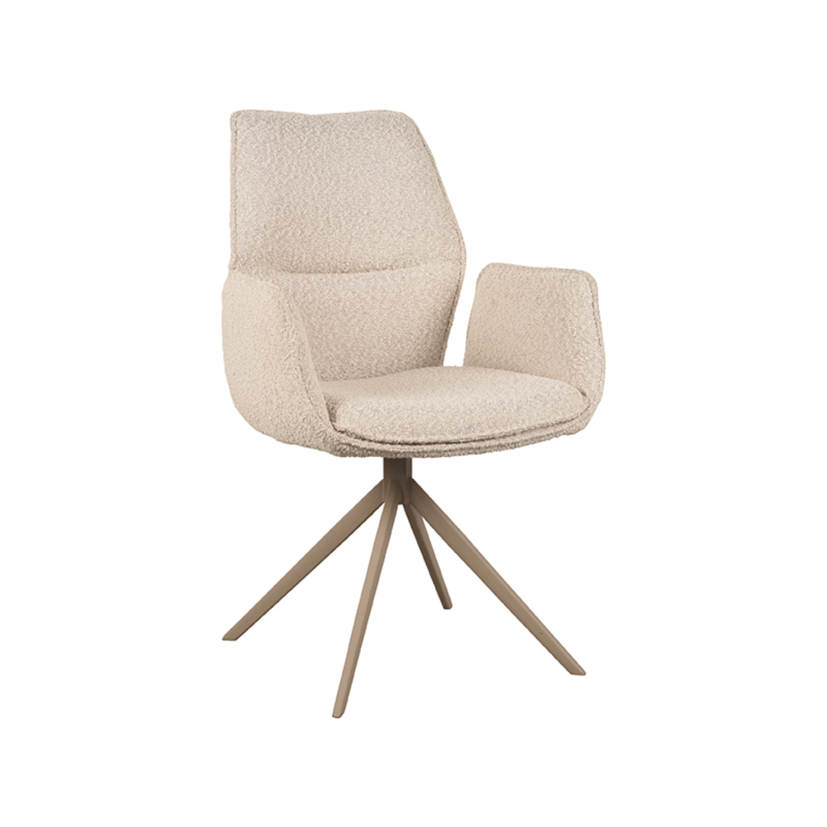LABEL51 - Eetkamerstoel Mellow - Beige - 63x58x92cm