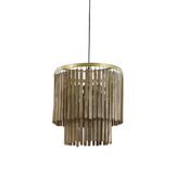 Light & Living - Hanglamp GULARO - Bruin - 45x45x43 cm