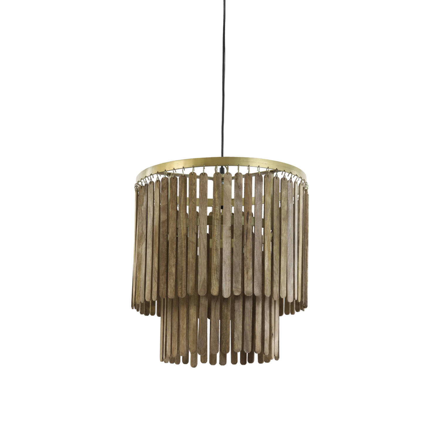 Light & Living - Hanglamp GULARO - Bruin - 45x45x43 cm