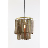 Light & Living - Hanglamp GULARO - Bruin - 45x45x43 cm