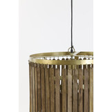 Light & Living - Hanglamp GULARO - Bruin - 45x45x43 cm