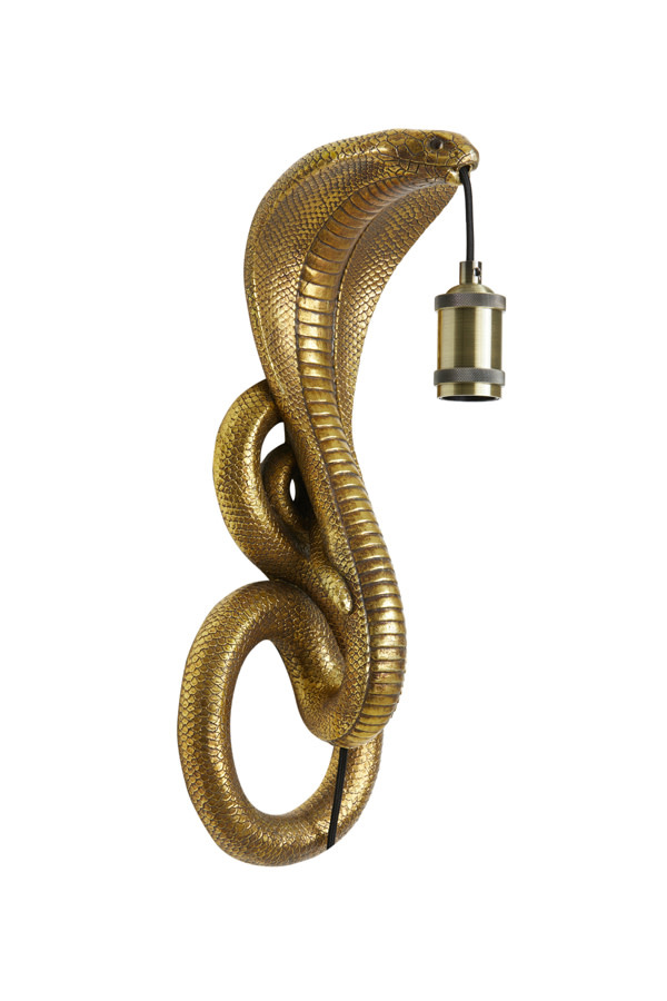 Light & Living - Wandlamp SNAKE - Brons - 18.5x18x52 cm