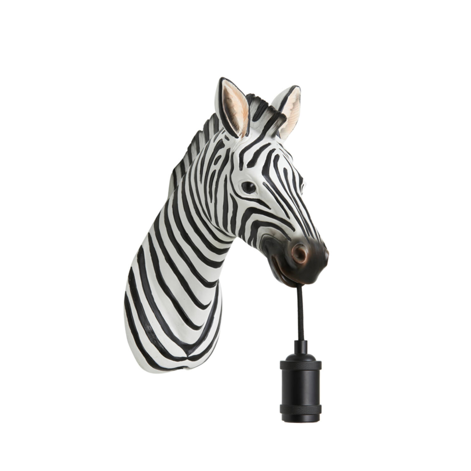 Light & Living - Wandlamp ZEBRA - Zwart - 34.5x16x24.5 cm