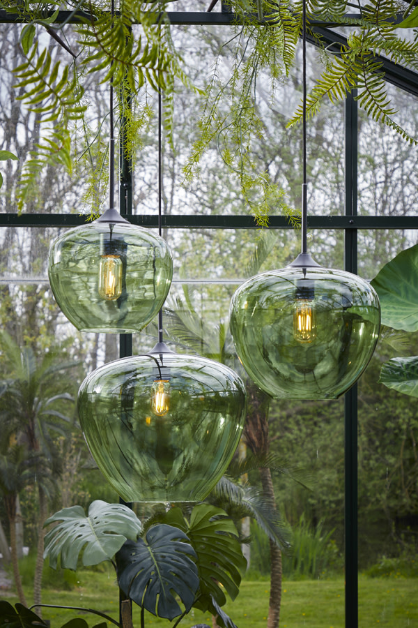 Light & Living - Hanglamp MAYSON - Groen - 30x30x25 cm