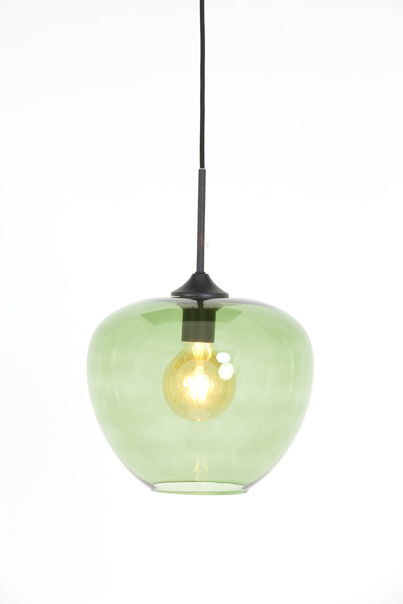 Light & Living - Hanglamp MAYSON - Groen - 30x30x25 cm