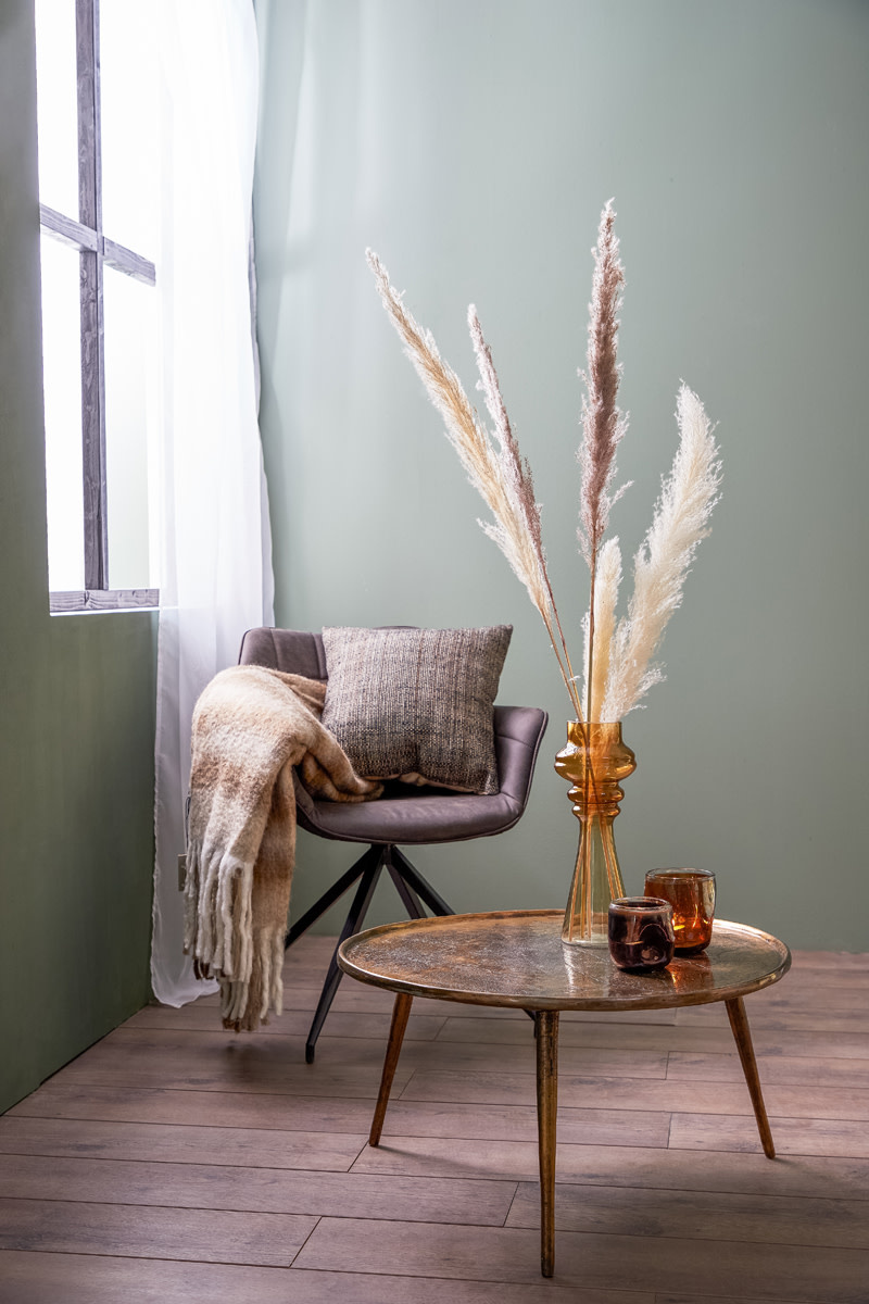 Light & Living - Tafel BABINA - Brons - 67.5x67.5x37 cm
