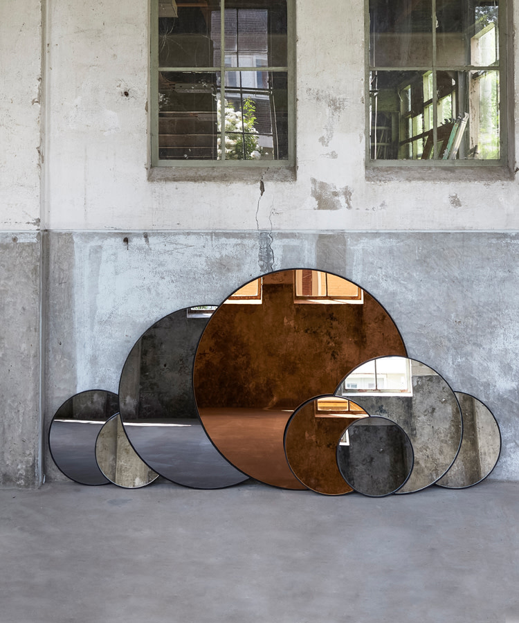 Light & Living - Spiegel ESPEJO - Zwart - 70x1.5x70 cm