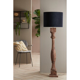 Light & Living - Vloerlamp ROBBIA  - 23x23x125cm - Bruin