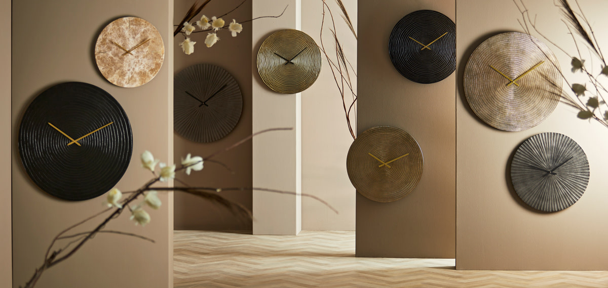 Light & Living - Klok CERVINO - Zwart - 58x2x58 cm