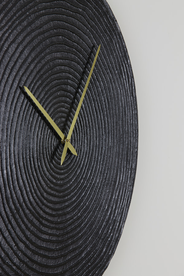 Light & Living - Klok CERVINO - Zwart - 58x2x58 cm