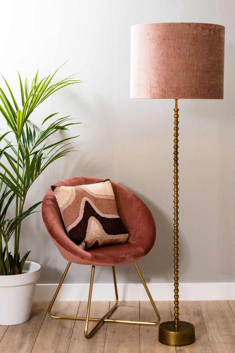 Light & Living - Vloerlamp MOLIKO  - 20x20x133cm - Brons