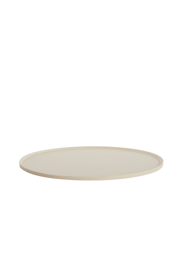 Light & Living - Decoratie schaal MAES - Wit - 50x50x1.5 cm