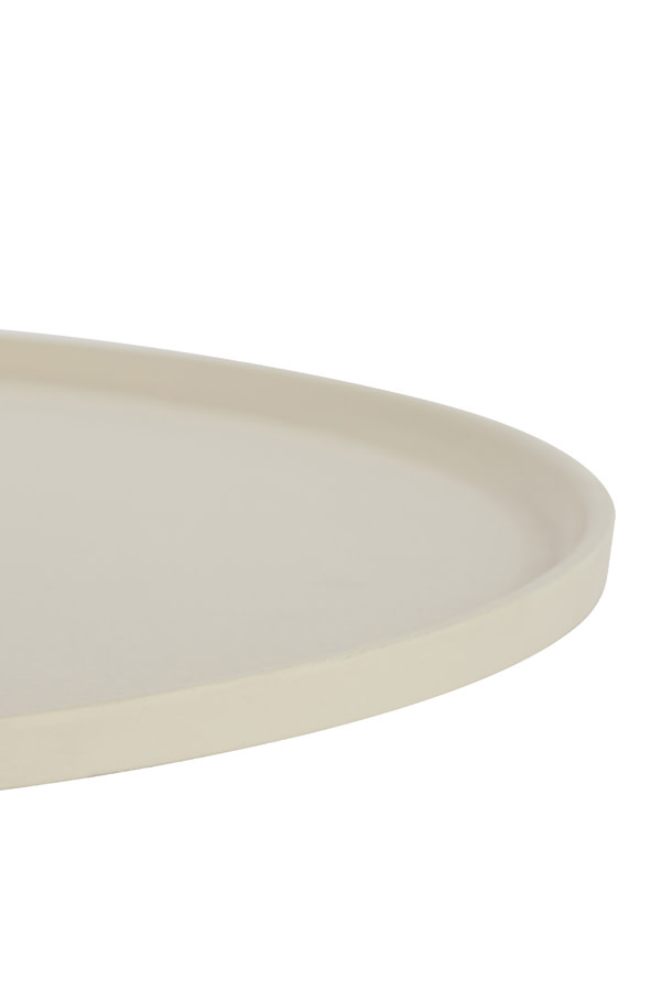 Light & Living - Decoratie schaal MAES - Wit - 50x50x1.5 cm
