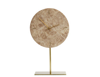 Light & Living - Klok MORENO - Bruin - 25.5x10x42.5 cm