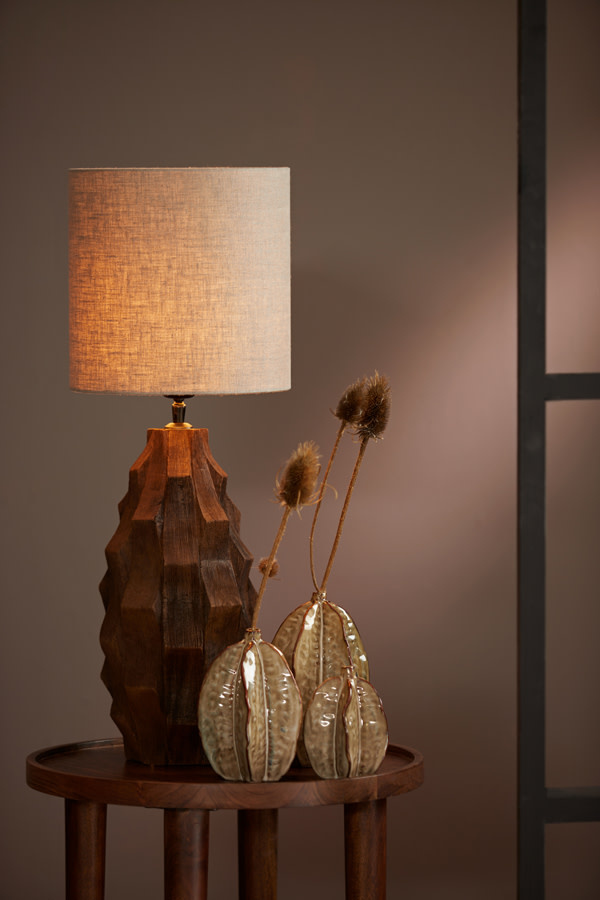 Light & Living - Lampvoet TAKABE - Bruin - 20x20x38 cm