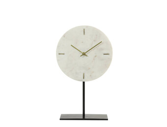 Light & Living - Klok MORENO - Wit - 25.5x10x42.5 cm