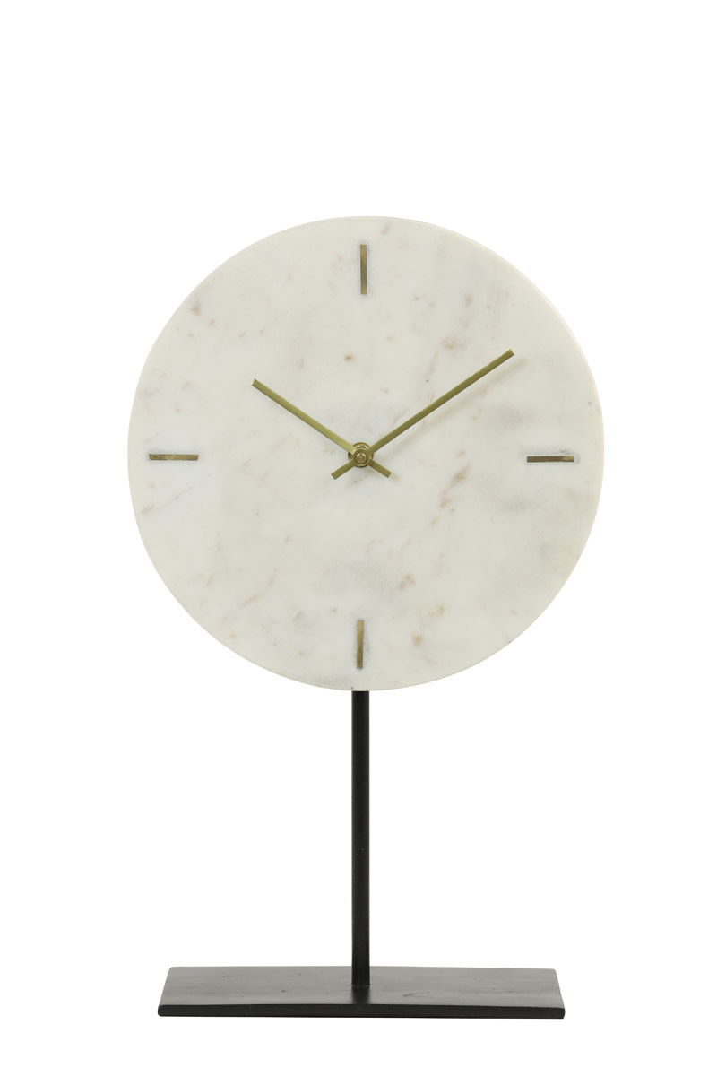 Light & Living - Klok MORENO - Wit - 25.5x10x42.5 cm