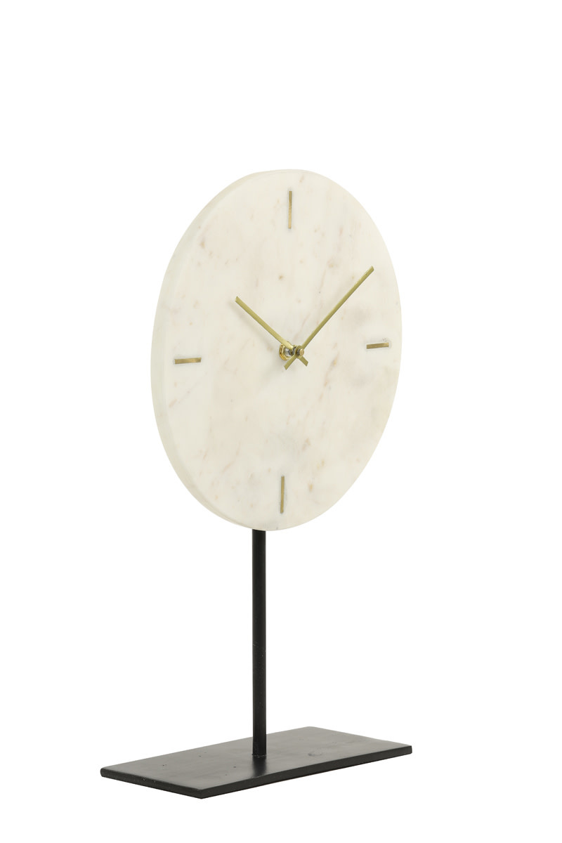 Light & Living - Klok MORENO - Wit - 25.5x10x42.5 cm