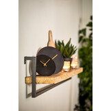Light & Living - Klok LICOLA - Zwart - 15x0.5x15 cm