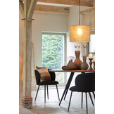 Light & Living - Hanglamp NUKA - Zwart - 12x12x120 cm