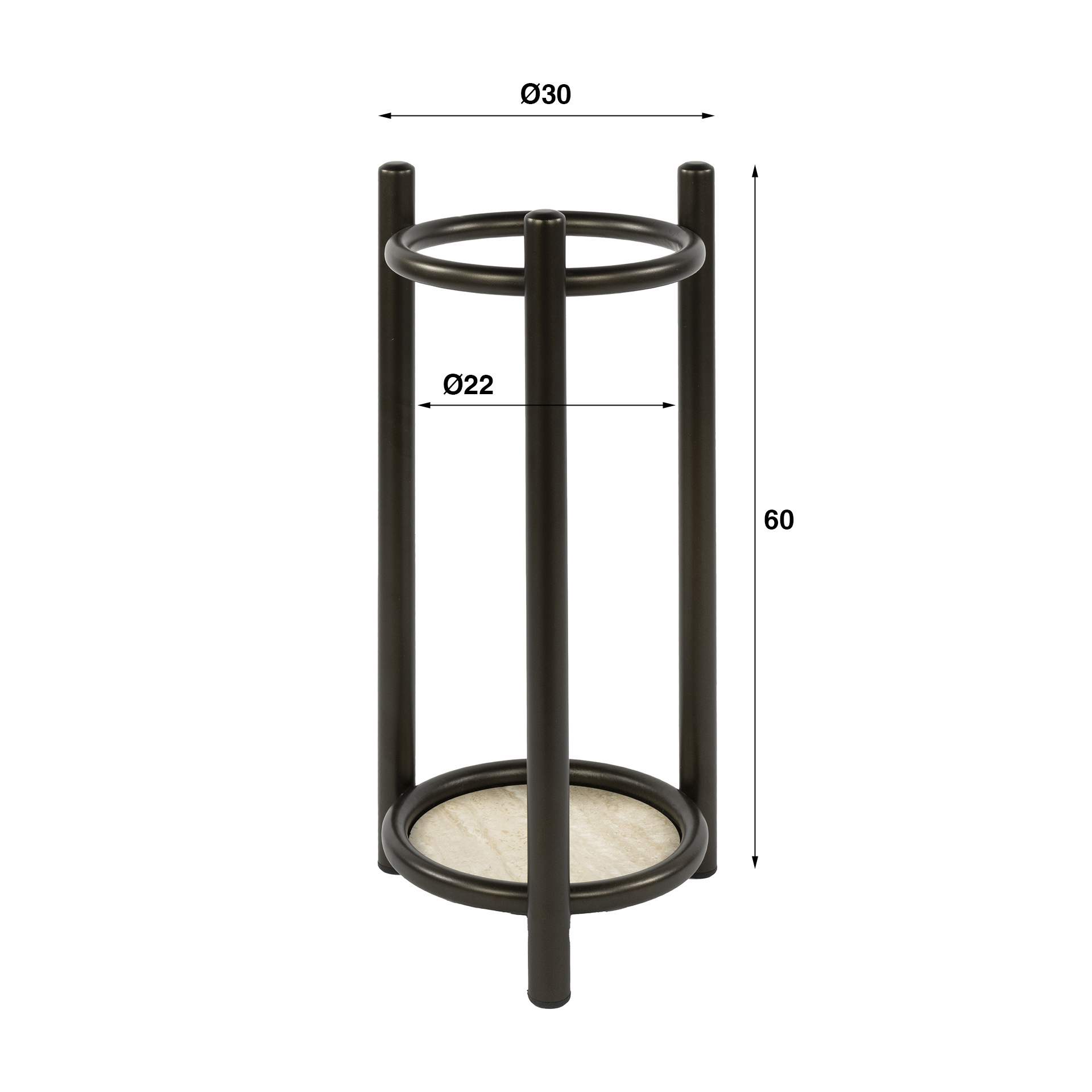 Hoyz Collection - Paraplubak Luno Rond - Drift Brown