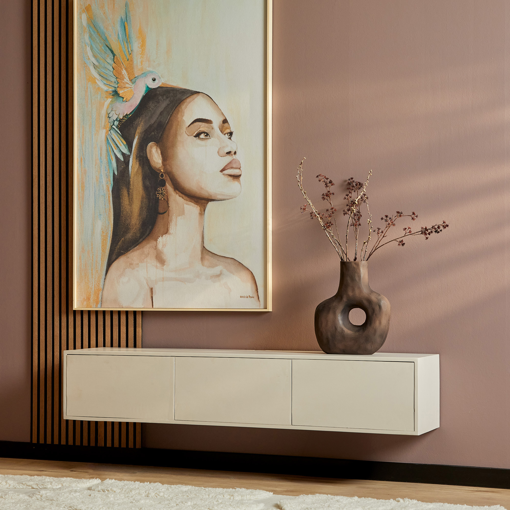 Starfurn - Tv meubel  - Beige - 30x160x35 cm