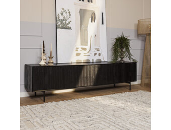 Starfurn - Tv meubel Madison - Zwart - 45x210x55 cm
