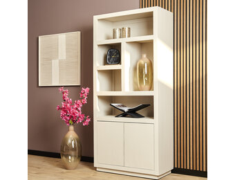 Starfurn - Vakkenkast Brussel - Beige - 45x90x200 cm