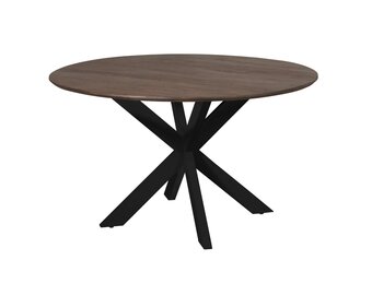 Starfurn - Eettafel Madison - Zwart - 130x130x76 cm