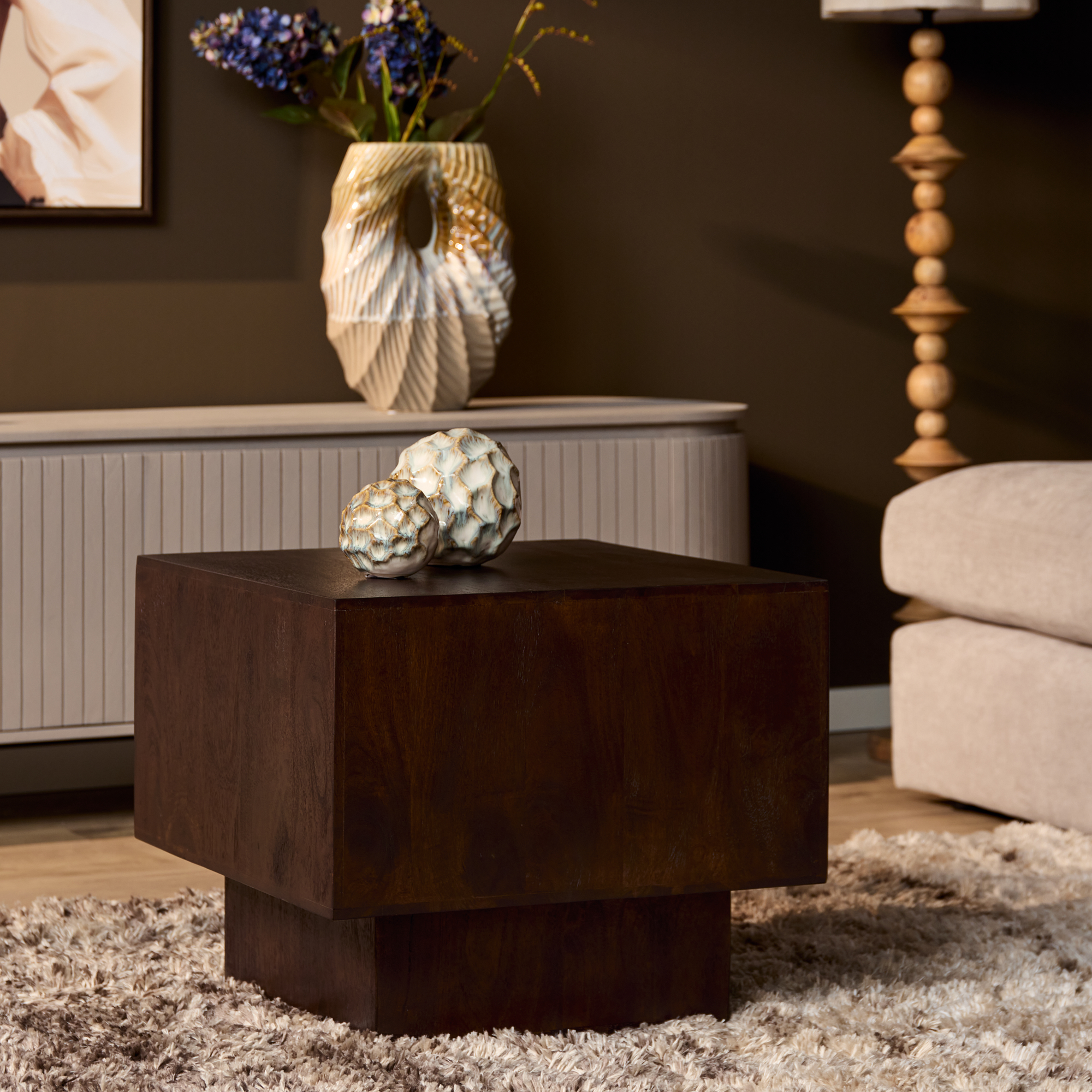 Starfurn - Salontafel Liv - Bruin - 56x56x46 cm