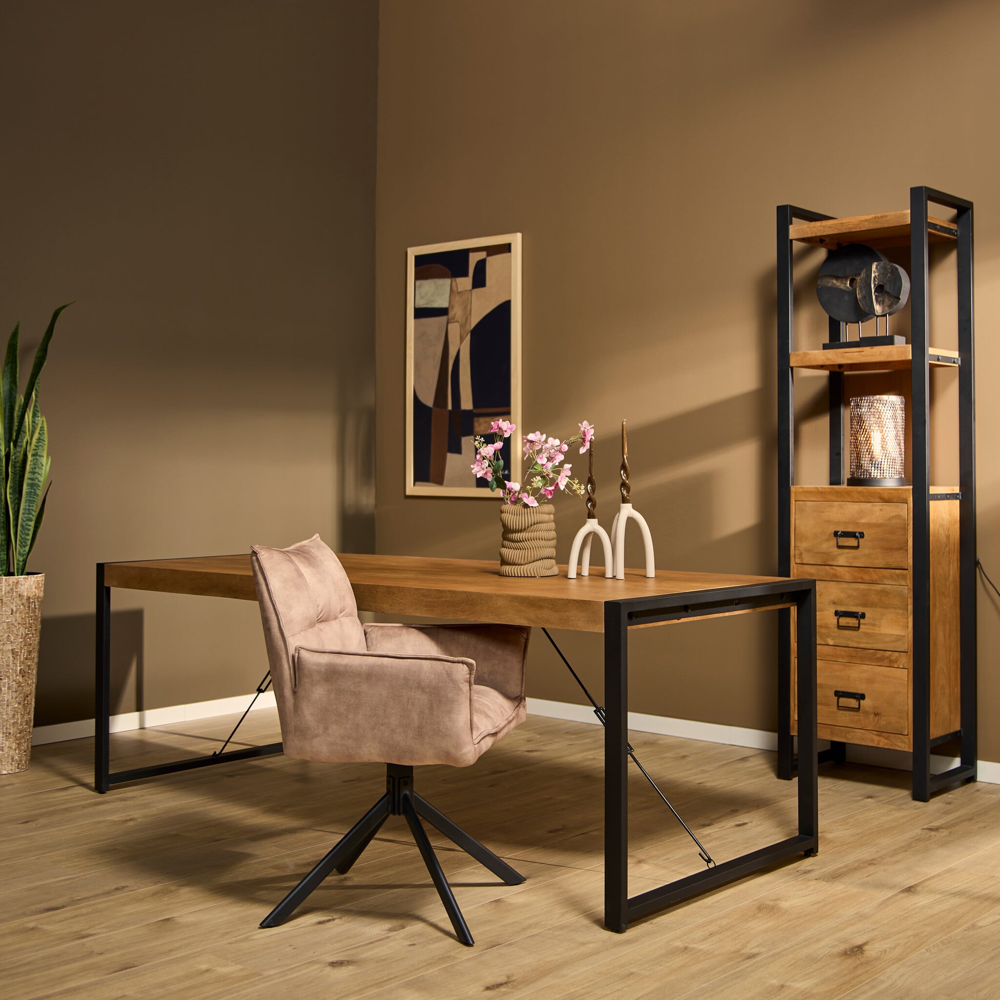 Starfurn - Eettafel Boaz - Bruin - 90x200x76 cm